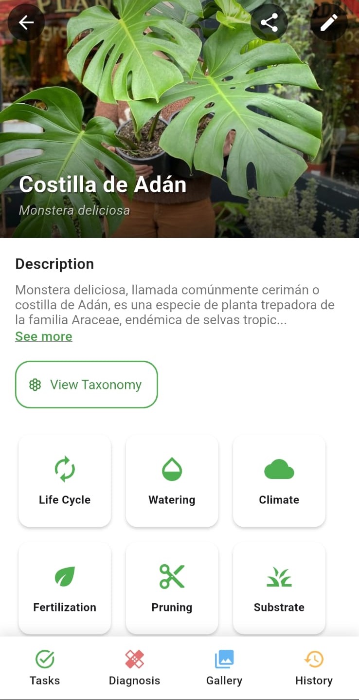 Organizing plant collections inside My Garden